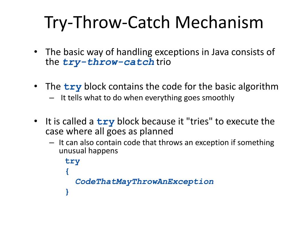 PPT Java Exception Handling PowerPoint Presentation, free download