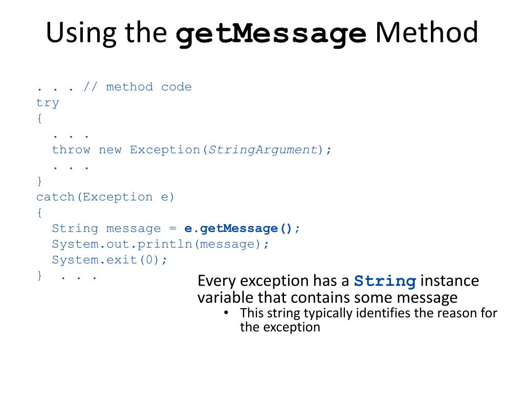 PPT Java Exception Handling PowerPoint Presentation, free download