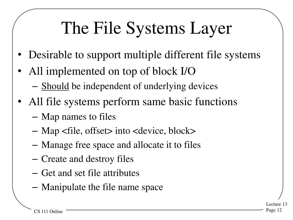 PPT Basics of File System Design PowerPoint Presentation, free