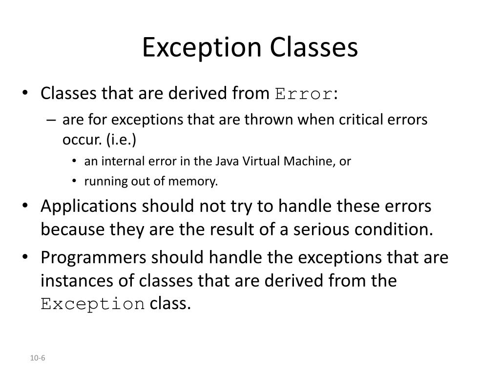 PPT Exception Handling PowerPoint Presentation, free download ID