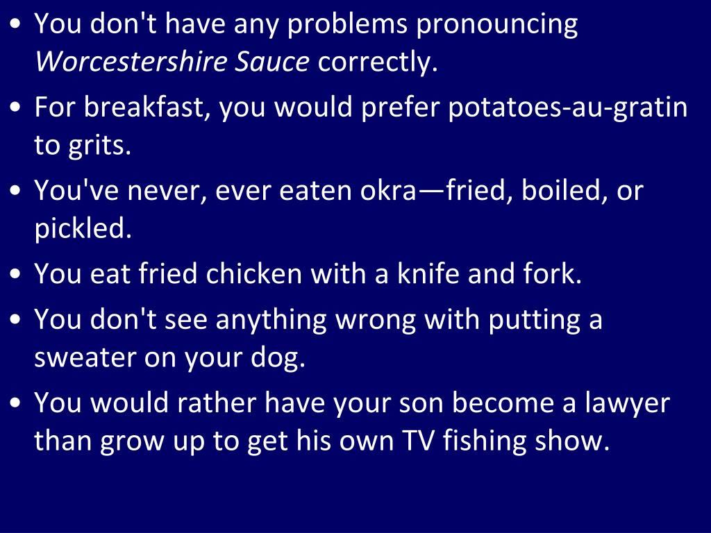 PPT You don't have any problems pronouncing Worcestershire Sauce