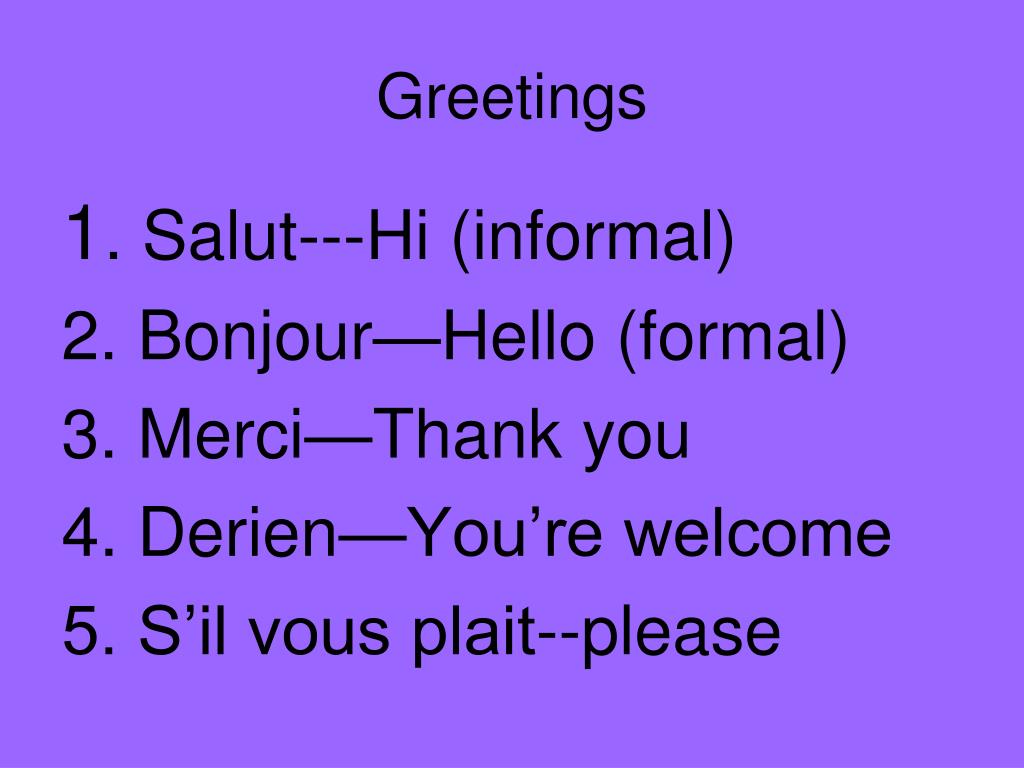 PPT French Greetings PowerPoint Presentation, free download ID2129644