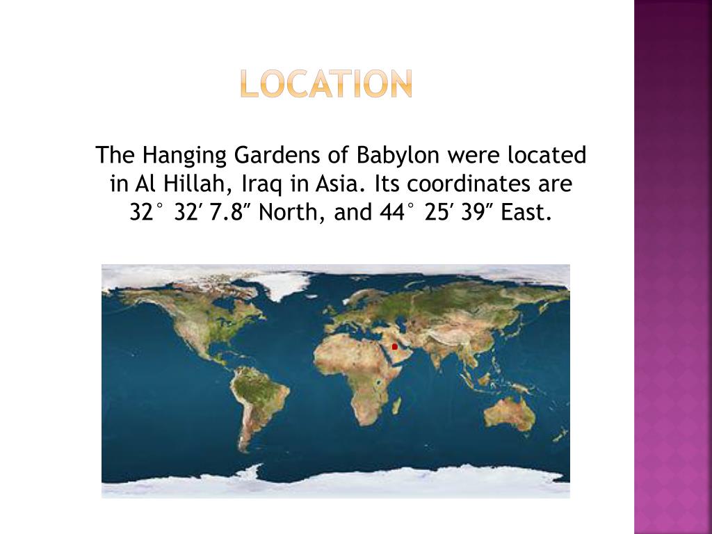 PPT The Hanging Gardens of Babylon PowerPoint