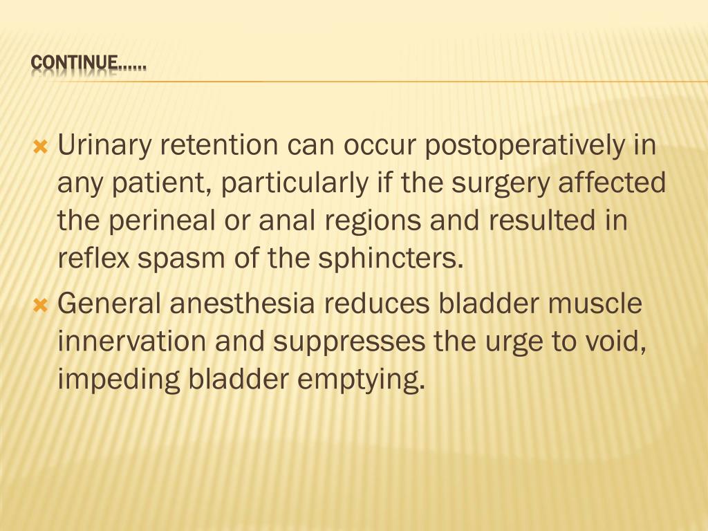PPT URINARY RETENTION PowerPoint Presentation, free download ID2130369