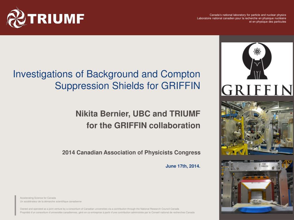 PPT Investigations of Background and Compton Suppression Shields for