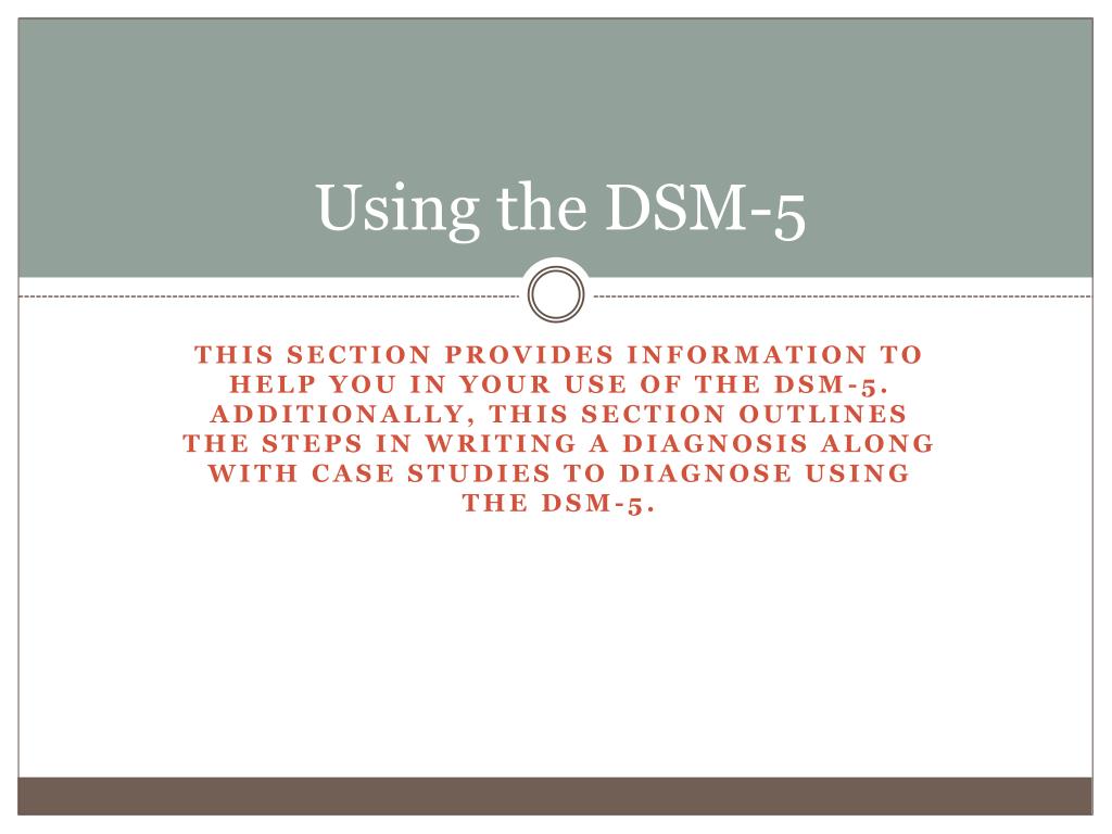 PPT DSM5 Overview Understanding the Fifth Edition Changes PowerPoint