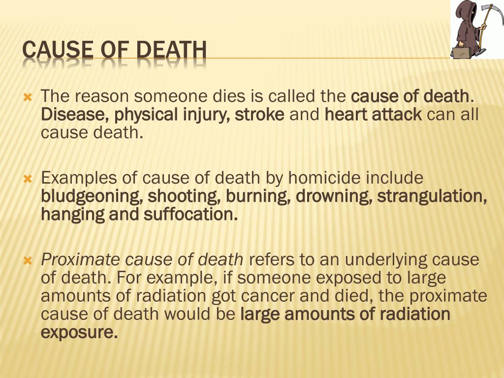 PPT Death Meaning, Manner, Mechanism & Cause PowerPoint Presentation(018)