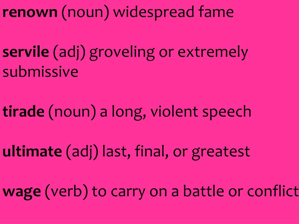 PPT advocate ( verb ) to argue for, or urge PowerPoint