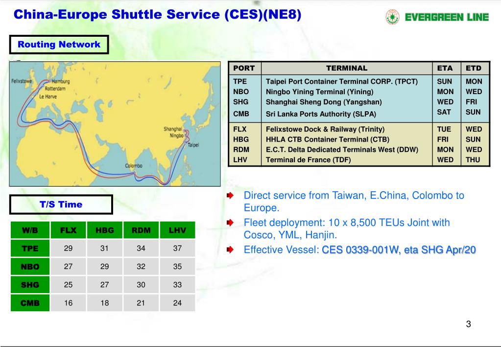PPT EVERGREEN Far East / North Europe Service Scope