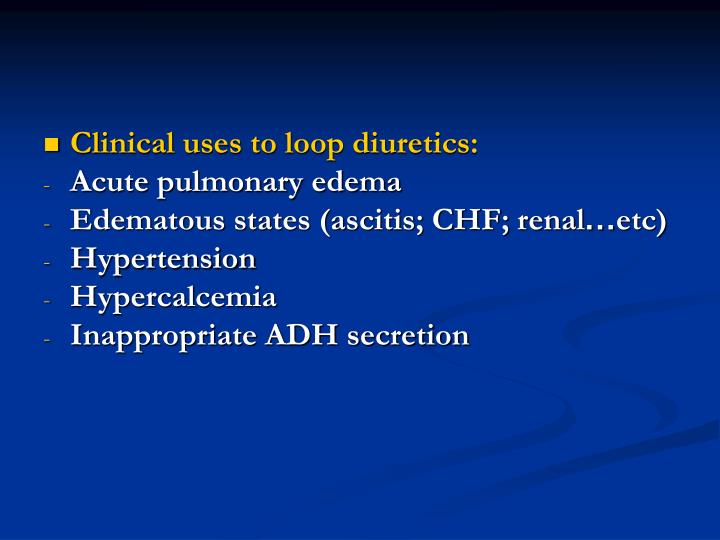 PPT Diuretics (Saluretics) PowerPoint Presentation ID2135864
