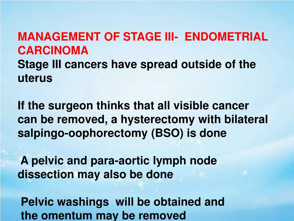 PPT Management of Endometrial Cancer PowerPoint Presentation, free