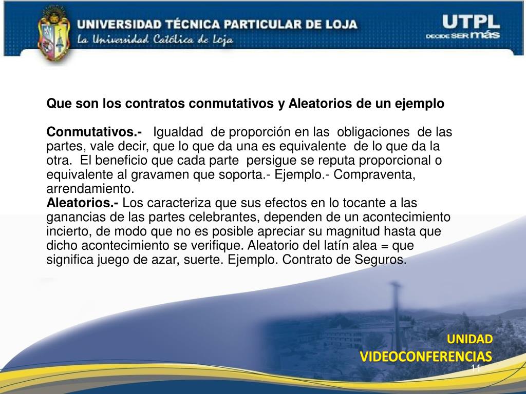 Ejemplo De Contrato Conmutativo