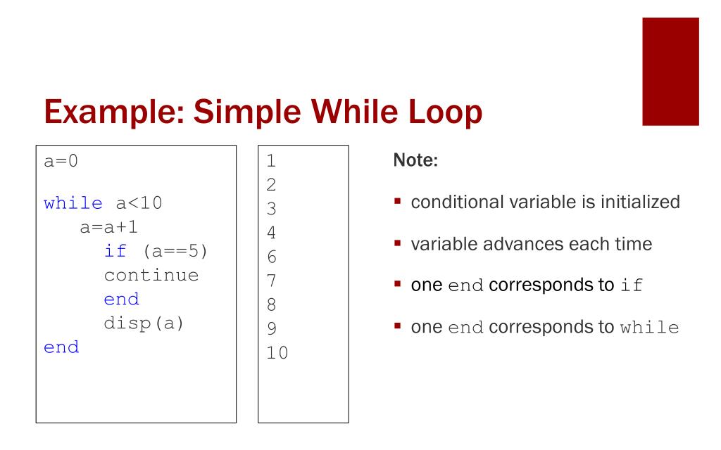 PPT MATLAB While Loops PowerPoint Presentation, free download ID
