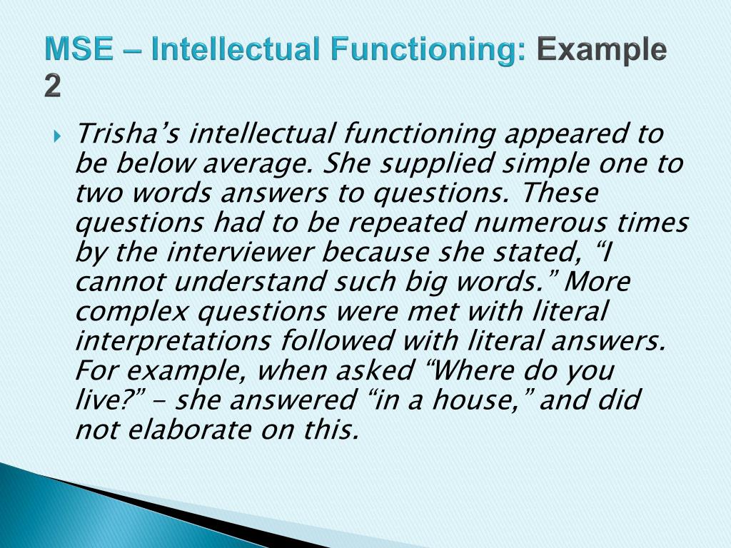 PPT Introduction to Mental Status Examination (MSE) PowerPoint