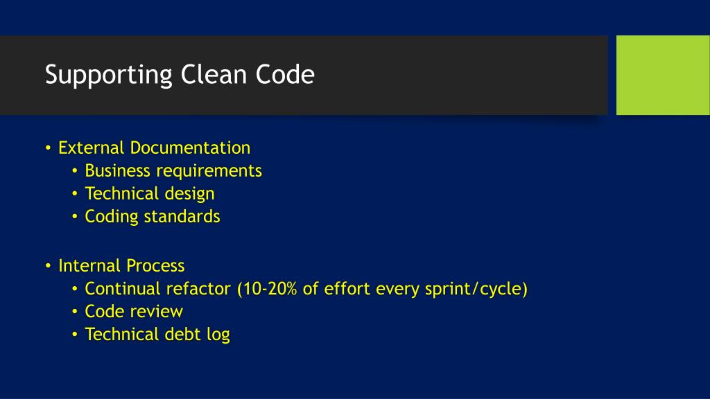 PPT Clean Code PowerPoint Presentation, free download ID2142586