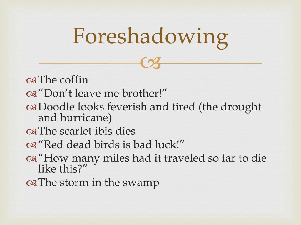 Ppt - “The Scarlet Ibis” Powerpoint Presentation, Free Download - Id:2144677