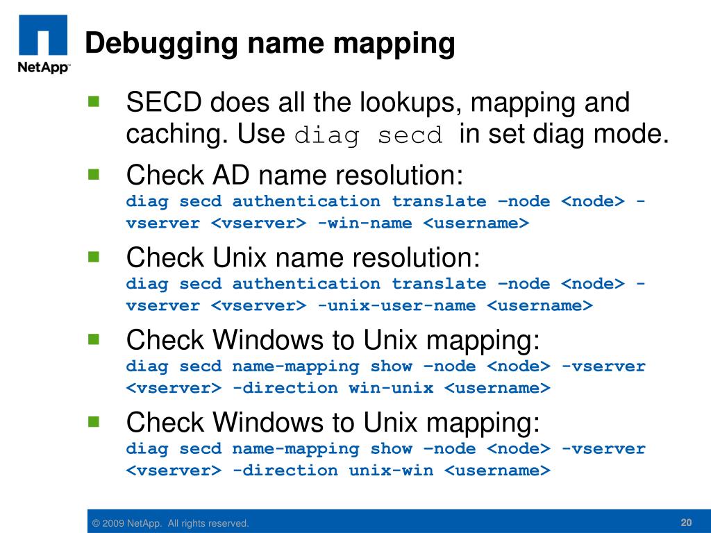 PPT ClusterMode Understanding Multiprotocol Usermapping for ONTAP