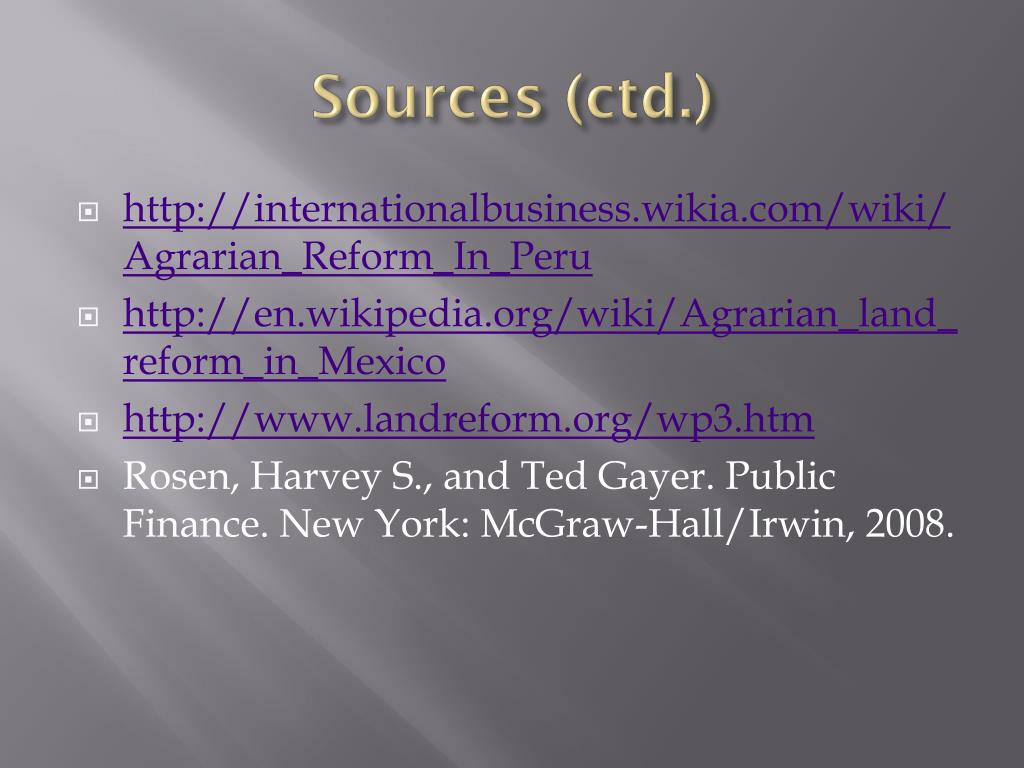PPT Land Reform in Latin America PowerPoint Presentation, free