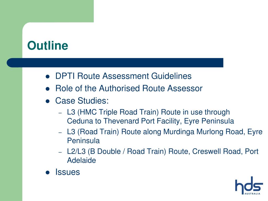 PPT Heavy Vehicle Route Assessment The South Australian Experience