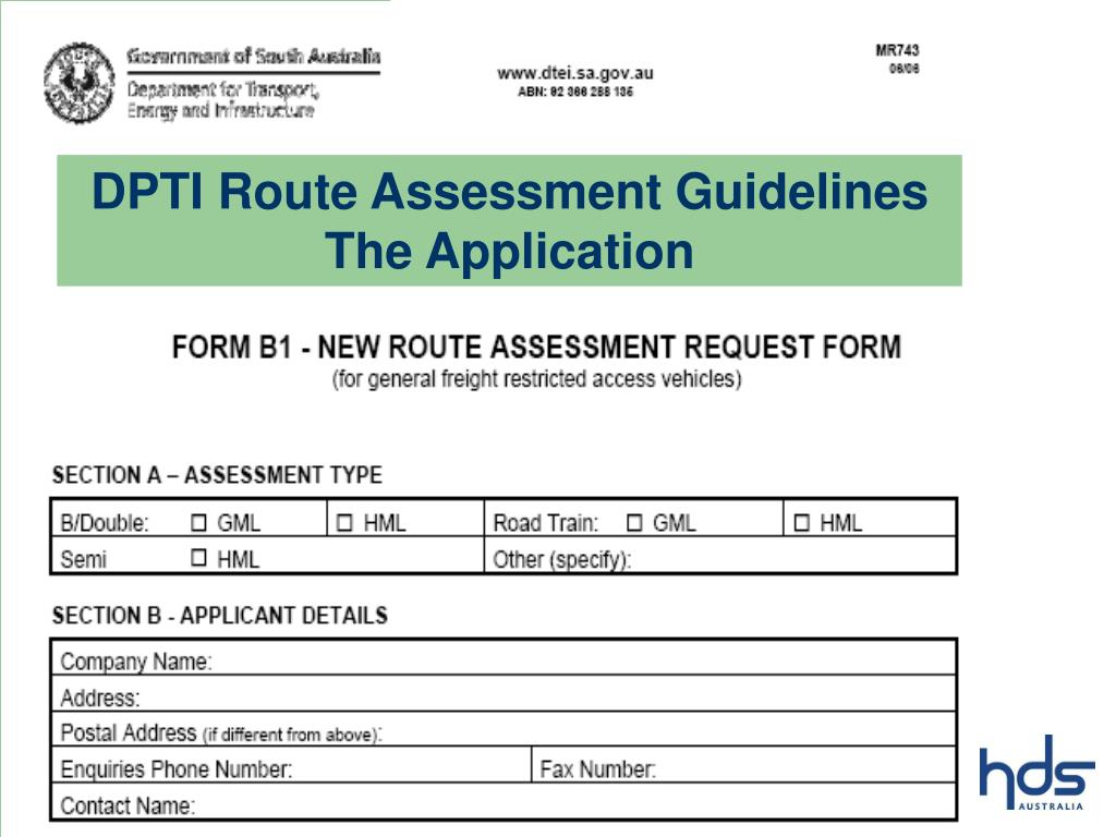 PPT Heavy Vehicle Route Assessment The South Australian Experience
