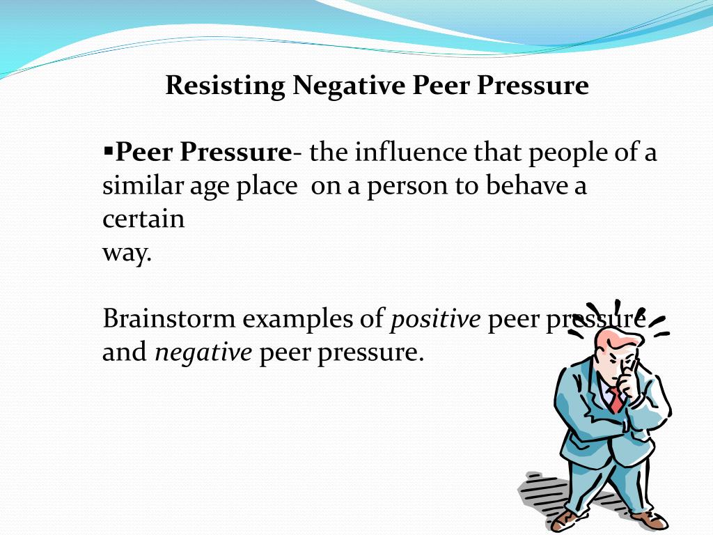 PPT Peer Pressure and Resistance Skills PowerPoint