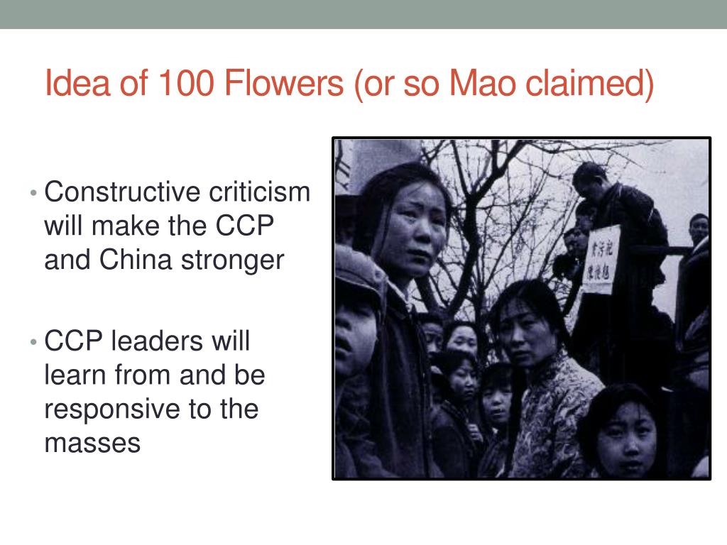 PPT 100 Flowers Movement 19561957 PowerPoint Presentation, free