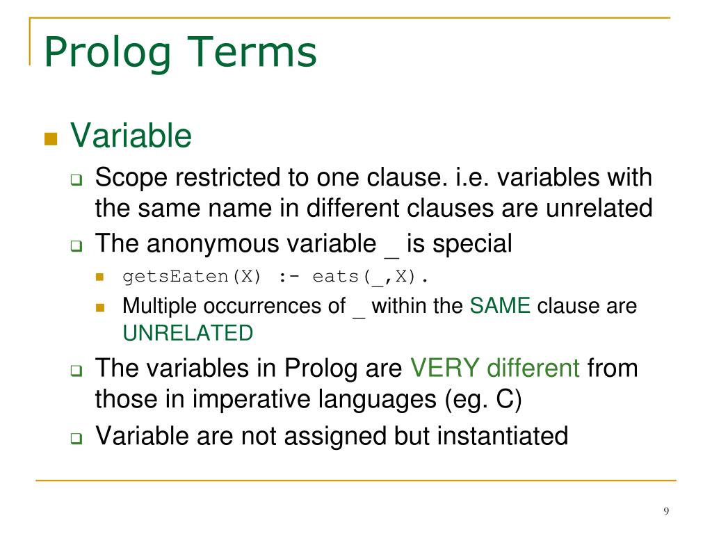 PPT COMP 205 Introduction to Prolog PowerPoint Presentation, free