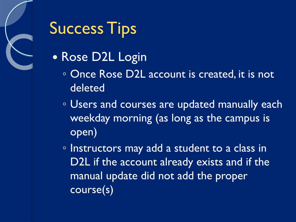 PPT Introduction to Rose D2L PowerPoint Presentation, free download
