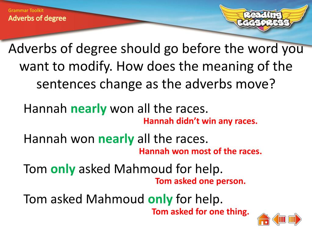 PPT What are adverbs of degree? PowerPoint Presentation, free