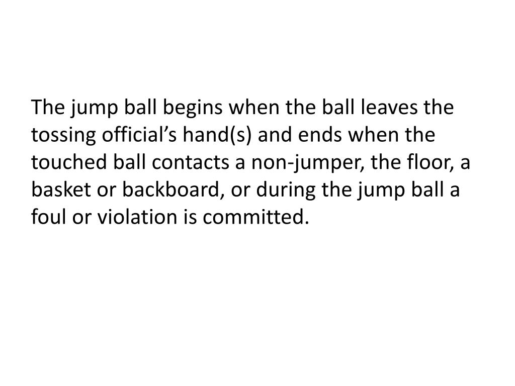 PPT JUMP BALL PowerPoint Presentation, free download ID2157206