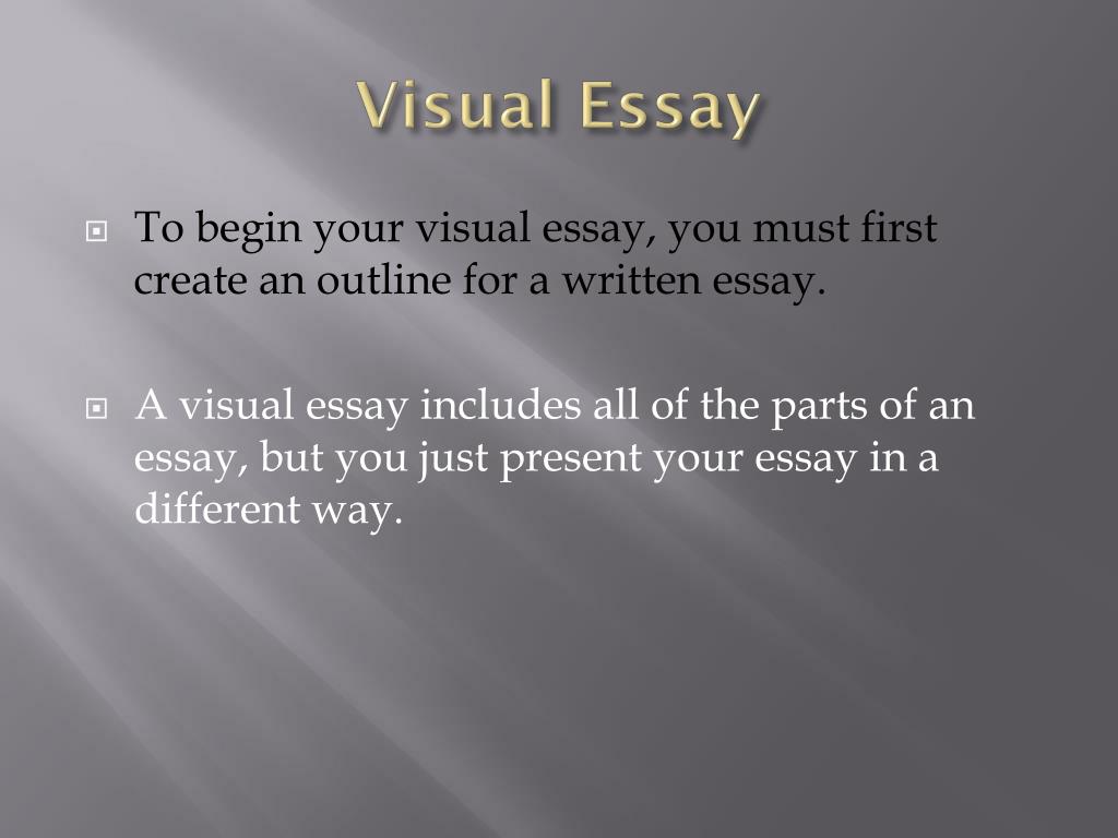 PPT Introduction to Your Visual Essay PowerPoint Presentation, free
