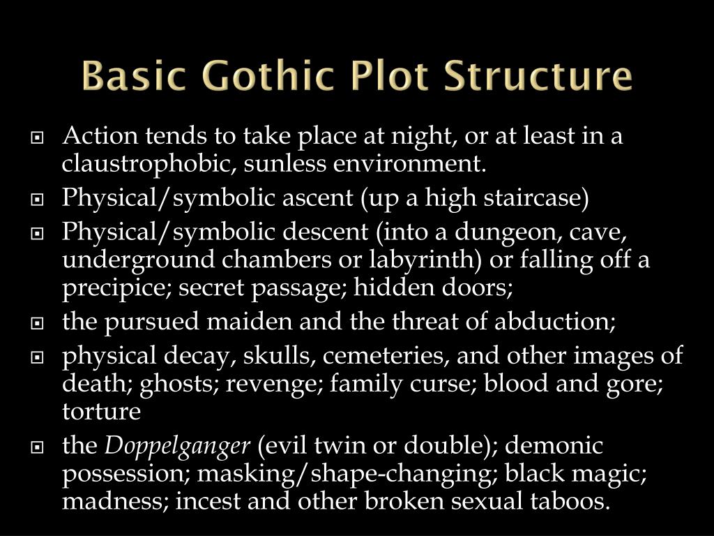 PPT Gothic Literature & the Horror Genre PowerPoint Presentation ID