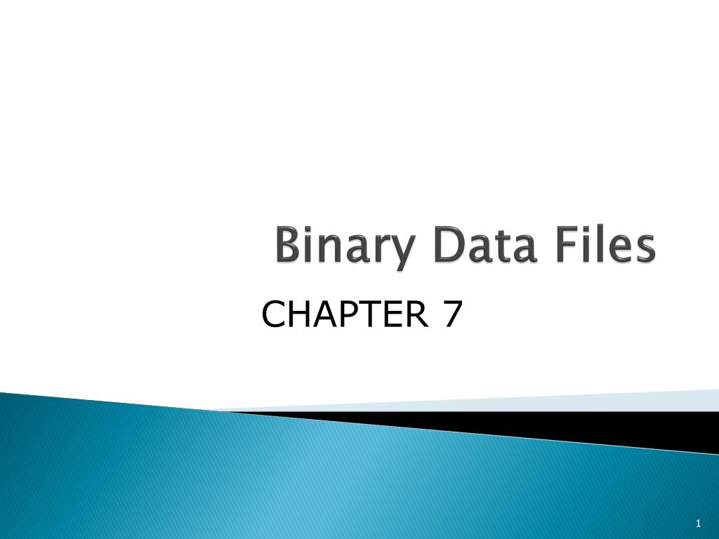 PPT Binary Data Files PowerPoint Presentation, free download ID2161325