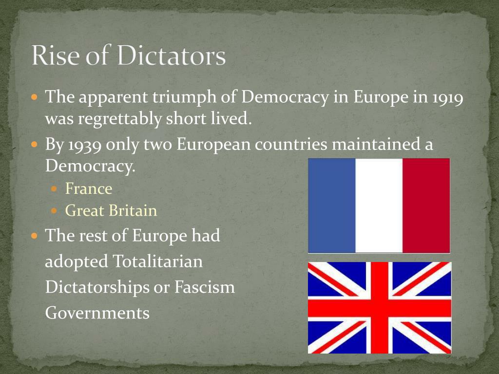 PPT Rise of Dictatorships PowerPoint Presentation, free download ID