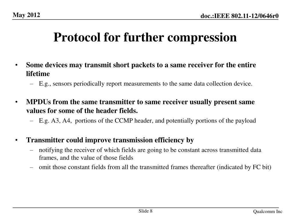 PPT MAC Header Compression PowerPoint Presentation, free download
