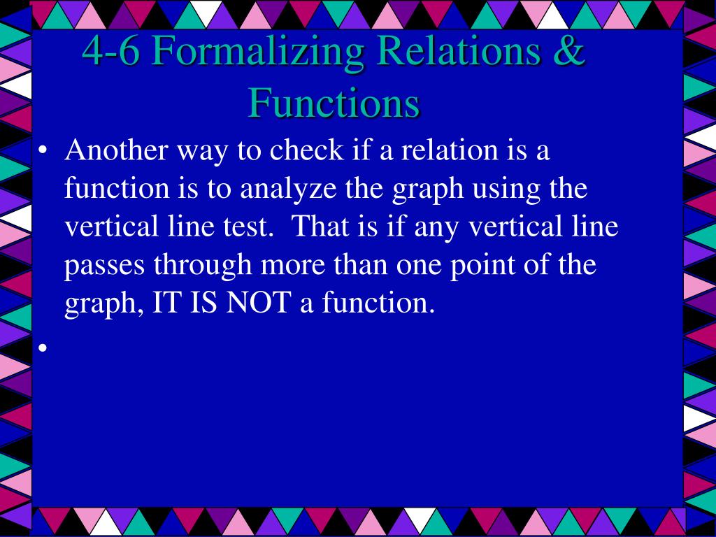 PPT 46 Formalizing Relations & Functions PowerPoint Presentation