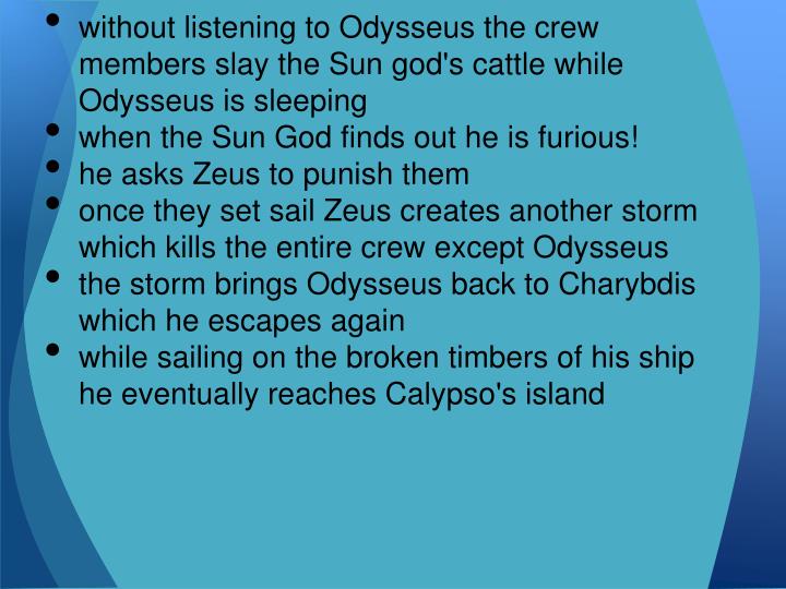 PPT The Cattle of The Sun God PowerPoint Presentation ID2163096