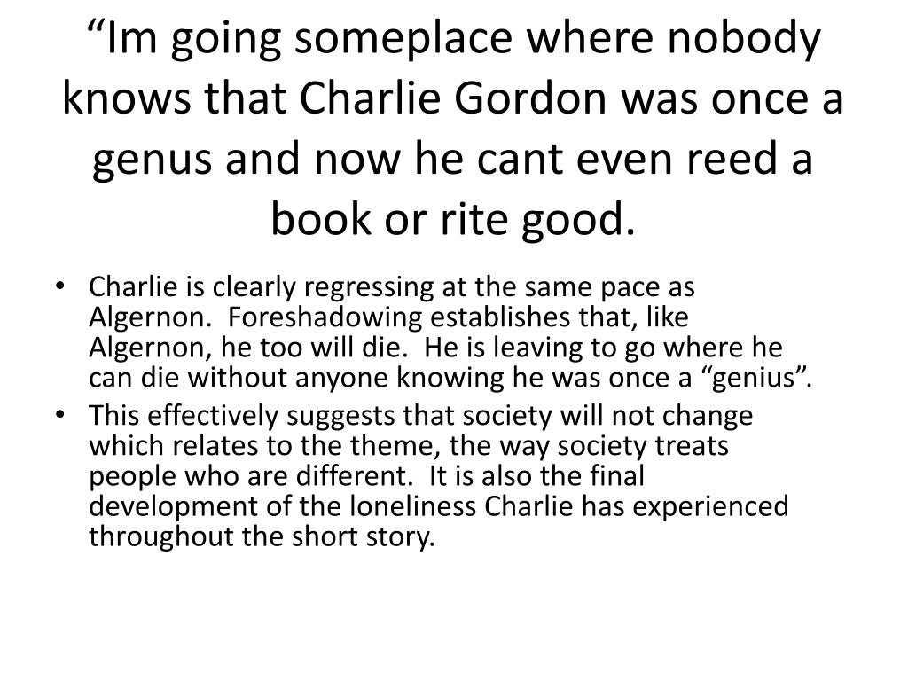 PPT “Flowers For Algernon” PowerPoint Presentation, free download