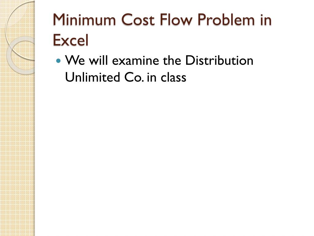 PPT Network Optimization Models PowerPoint Presentation, free