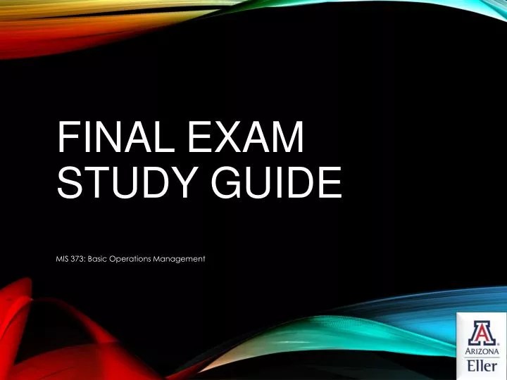 operations management final exam quizlet