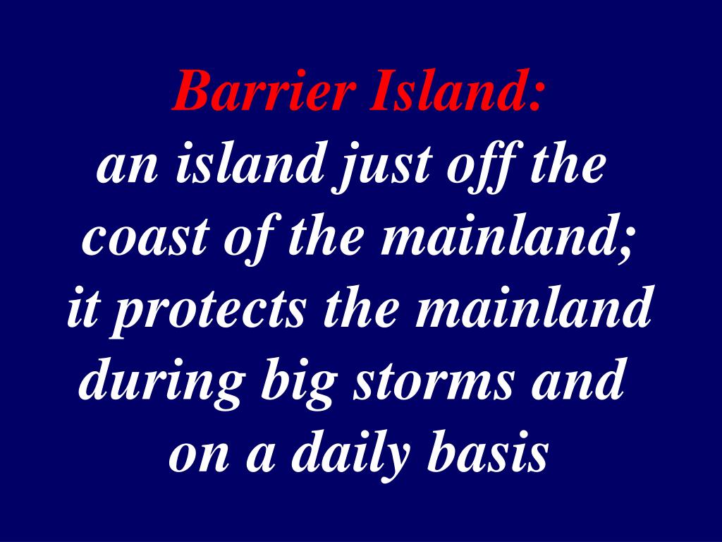 PPT Barrier Islands PowerPoint Presentation, free download ID2164944
