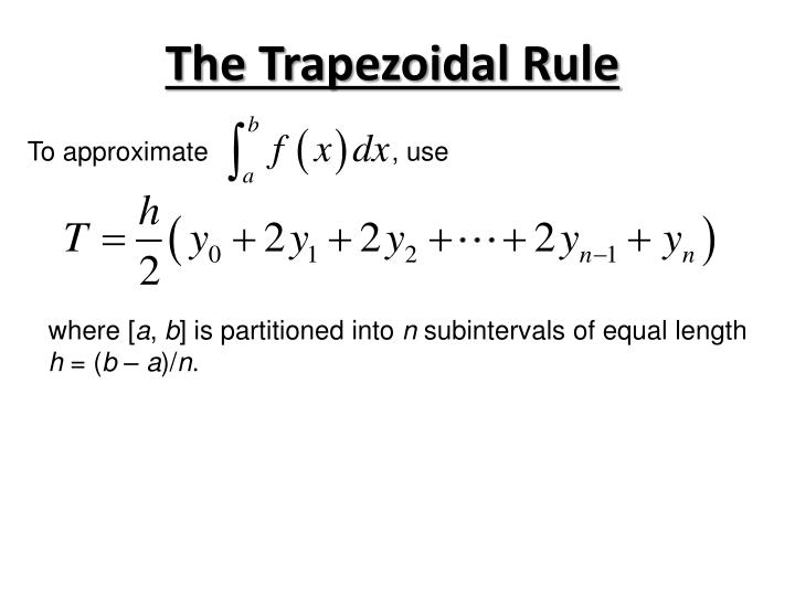 PPT Trapezoidal Rule PowerPoint Presentation ID2165684