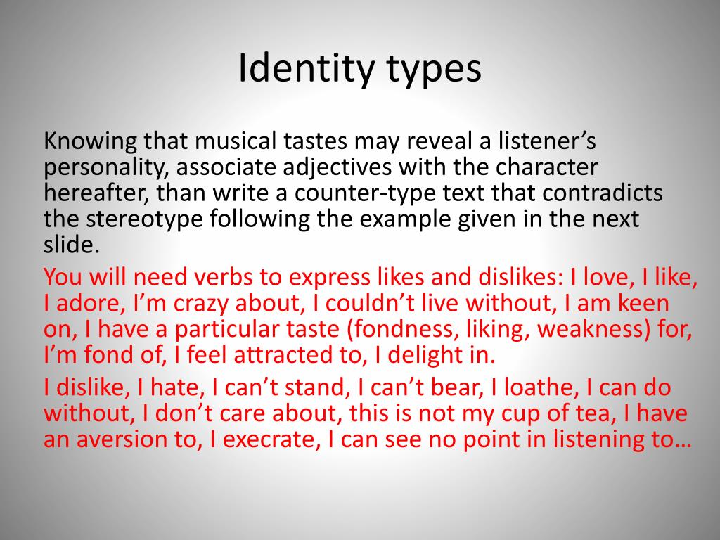 PPT MUSIC AND IDENTITY PowerPoint Presentation, free download ID