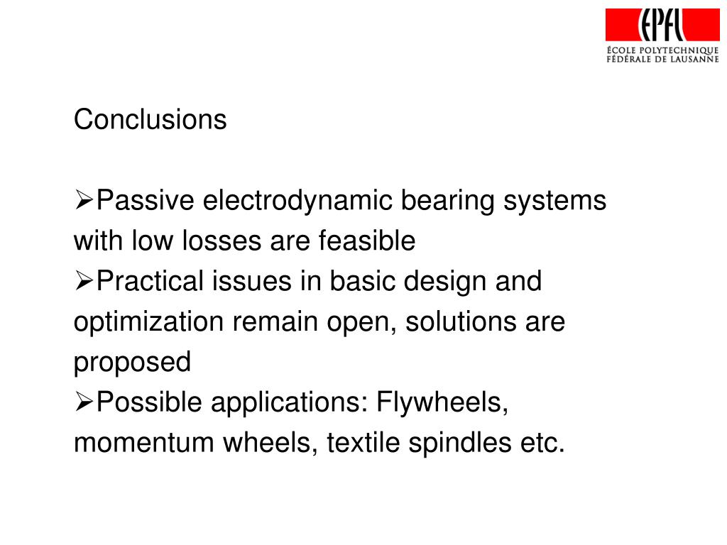 PPT New Conductive Structure for Electrodynamic Bearings PowerPoint