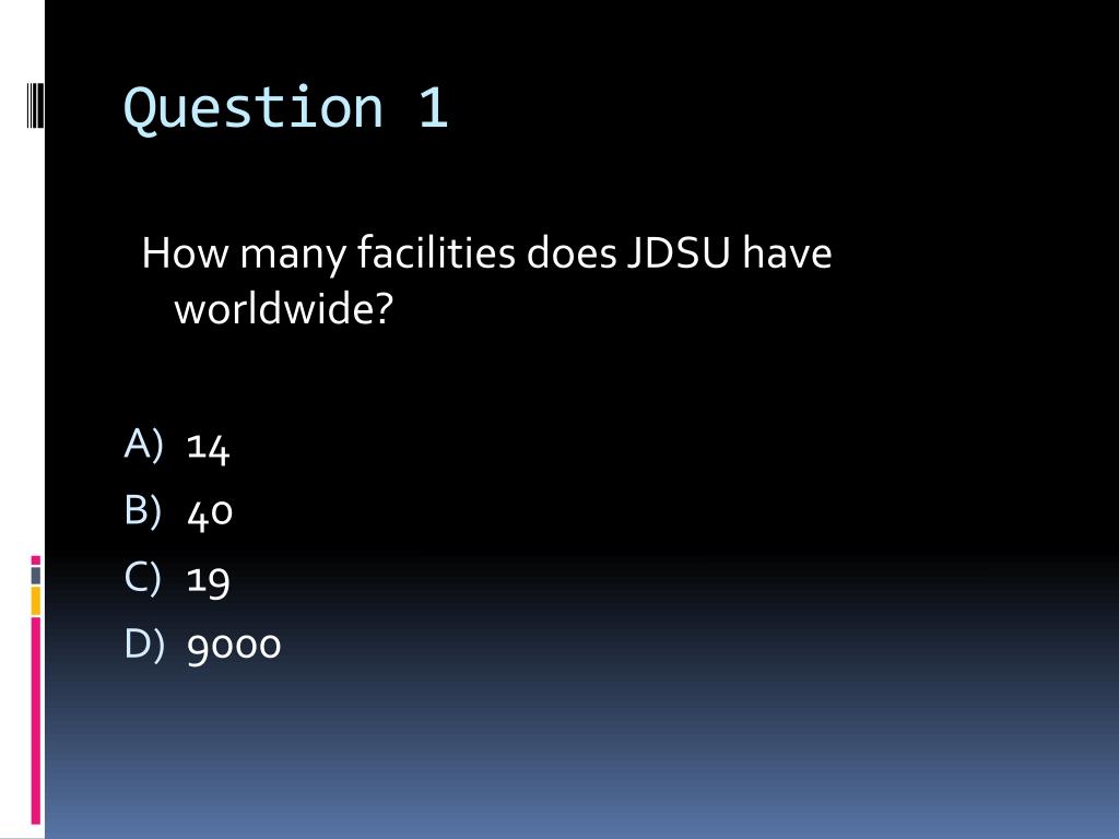 PPT JDS Uniphase PowerPoint Presentation, free download ID2168246