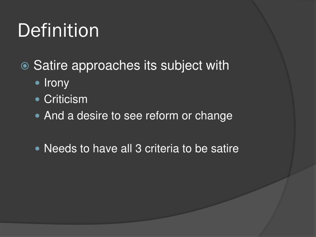 PPT Satire What you need to know PowerPoint Presentation, free