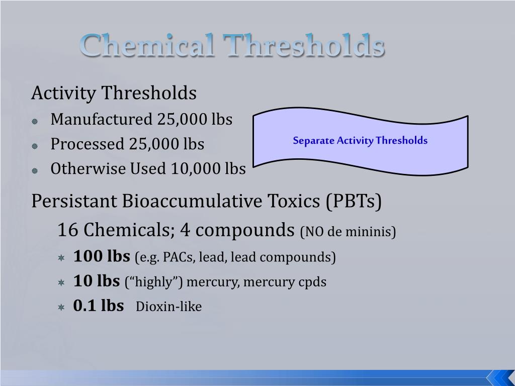 PPT Tier II and TRI Reporting PowerPoint Presentation ID2168415