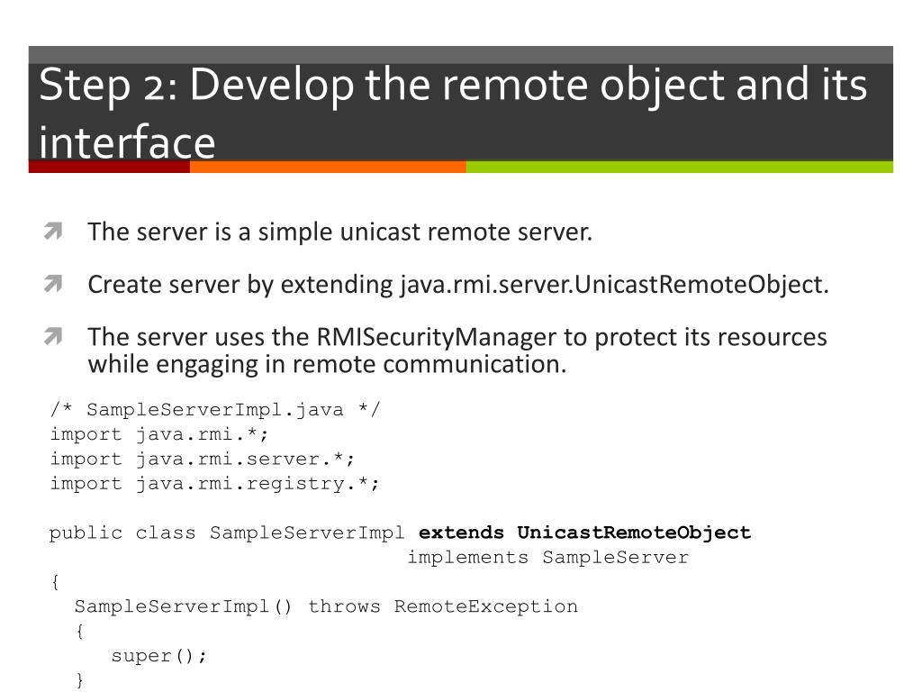 PPT Java RMI PowerPoint Presentation, free download ID2172277