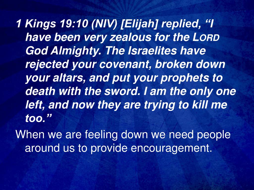 PPT Elijah God Is There In Our Darkest Days 1 Kings 19121