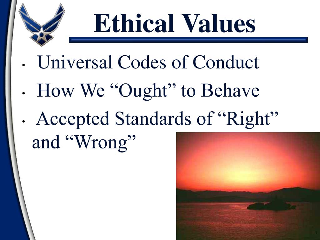PPT - Core Values and the Air Force Member PowerPoint Presentation